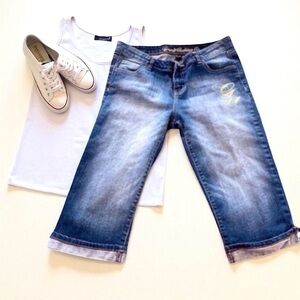 Vintage 2000s G-Unit Denim Capris 2000s Y2K hip hop